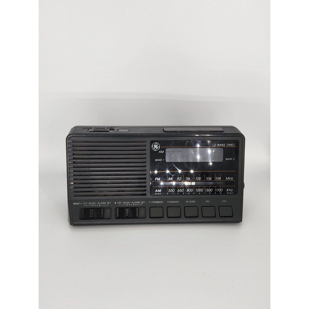 Vintage GE Alarm Clock Model 7-4648B AM/FM Battery Backup Tested